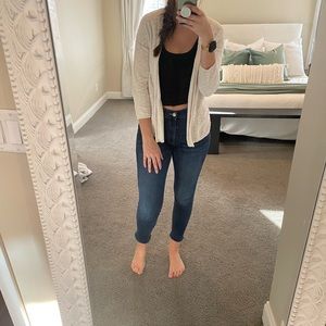 White/cream cardigan